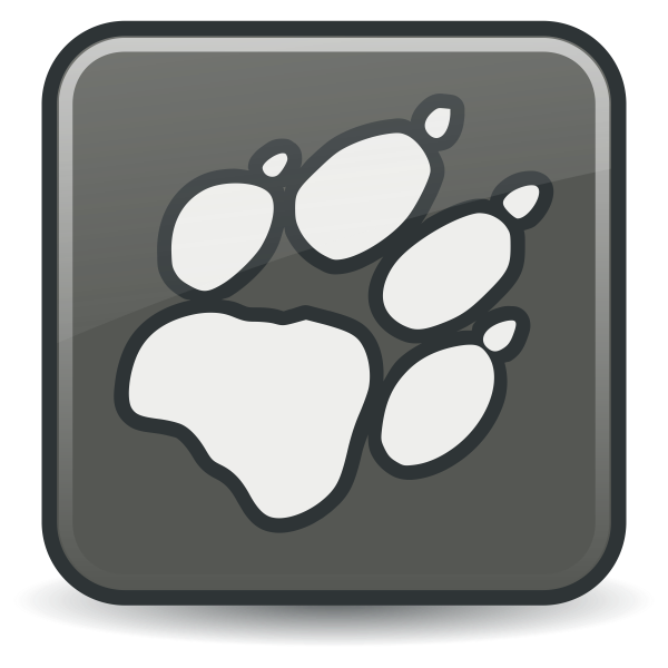 SVG Vector drawing of square claw icon