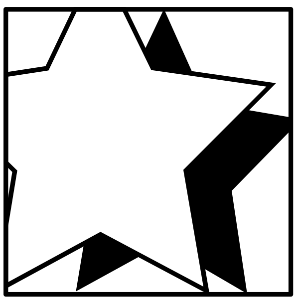 SVG Vector drawing of stars with shade