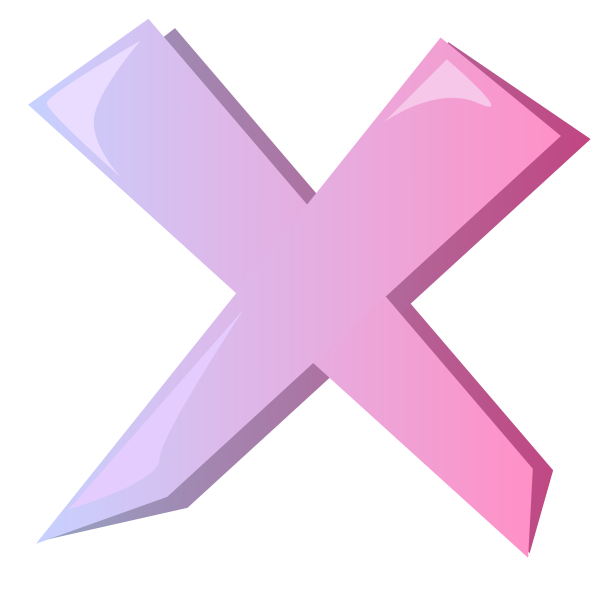 SVG Vector drawing of stop cross icon
