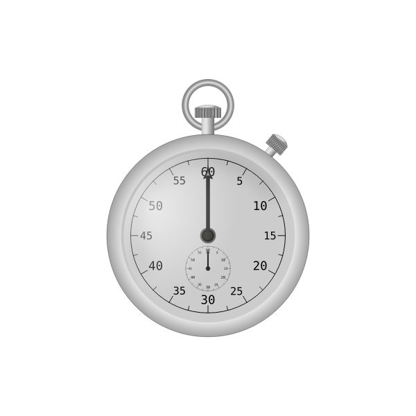 SVG Vector drawing of stopwatch