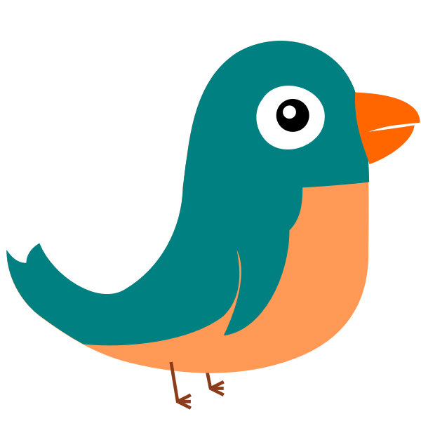 SVG Vector drawing of twitter bird
