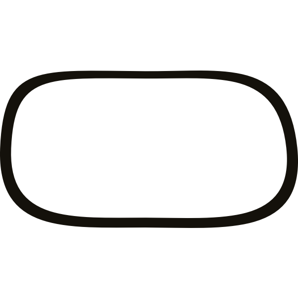 SVG Vector drawing of uneven thickness border
