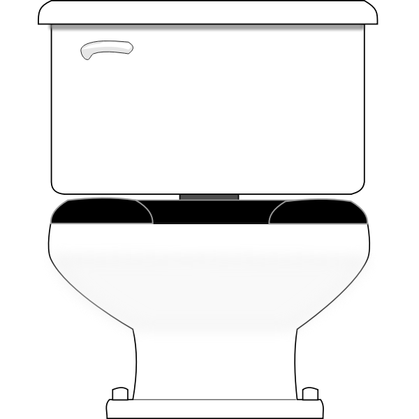 SVG Vector drawing of unisex toilet seat