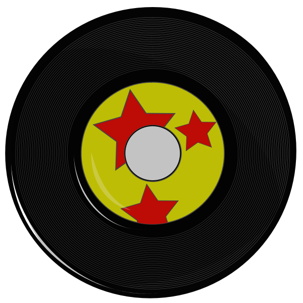 SVG Vector drawing of vinyl record