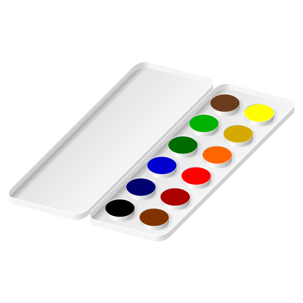 SVG Vector drawing of watercolors