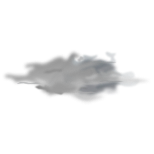 SVG Vector drawing of weather forecast color symbol for overcast sky