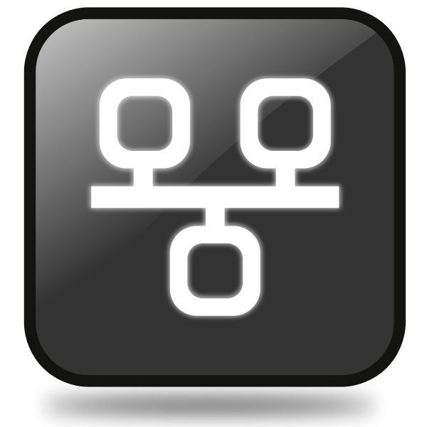 SVG Vector drawing of web community button