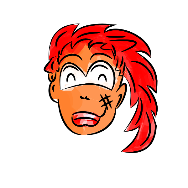 SVG Vector drawing of woman039s ponytail