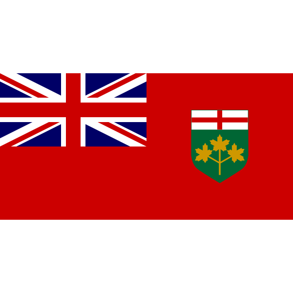 SVG Vector flag of Ontario Canada