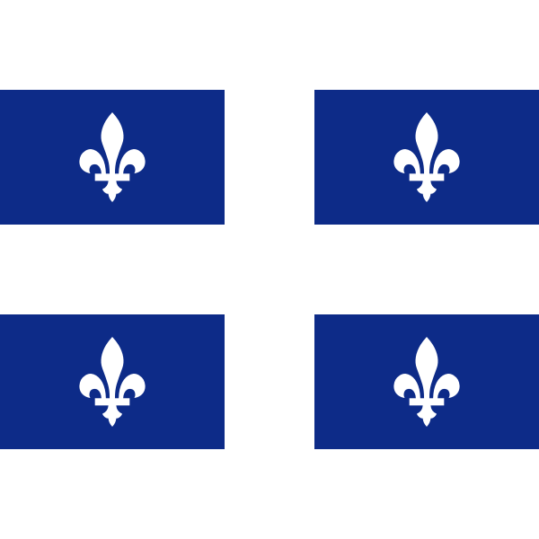SVG Vector flag of Quebec