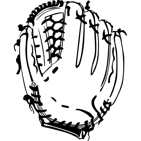 SVG Vector graphics baseball glove