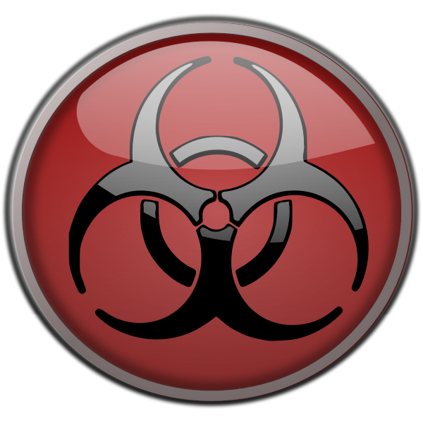 SVG Vector graphics biohazard symbol