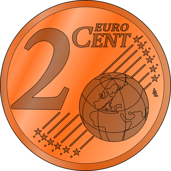 SVG Vector graphics of 2 Euro cent