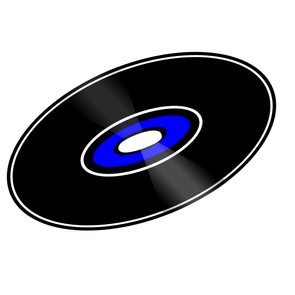 SVG Vector graphics of 45 RPM vinyl record