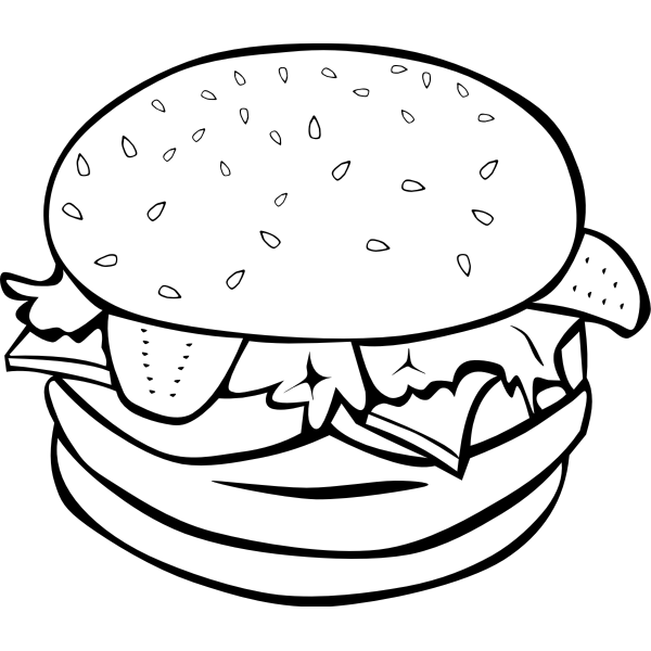 SVG Vector graphics of a burger