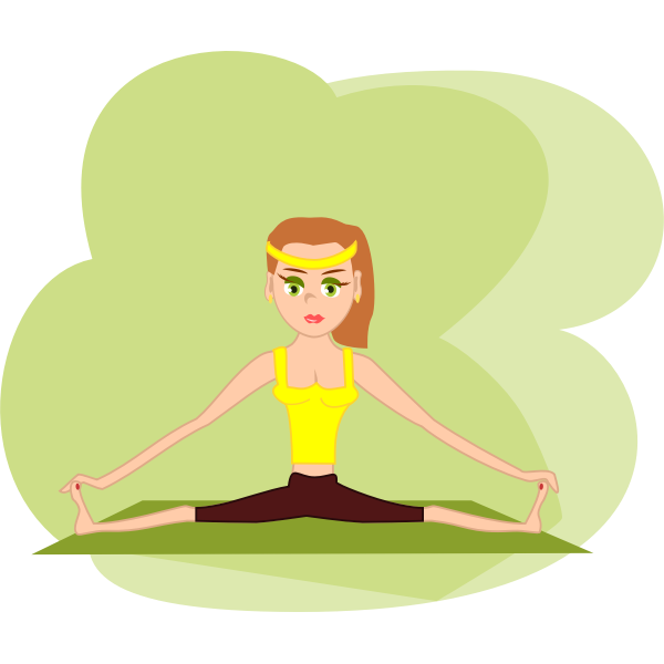SVG Vector graphics of a fitness girl