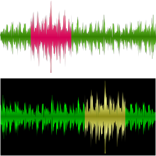 SVG Vector graphics of a musical equalizer