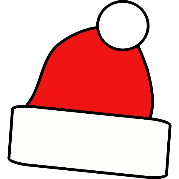 SVG Vector graphics of a plain Christmas hat