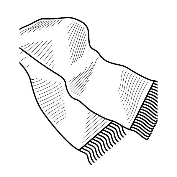 SVG Vector graphics of a scarf