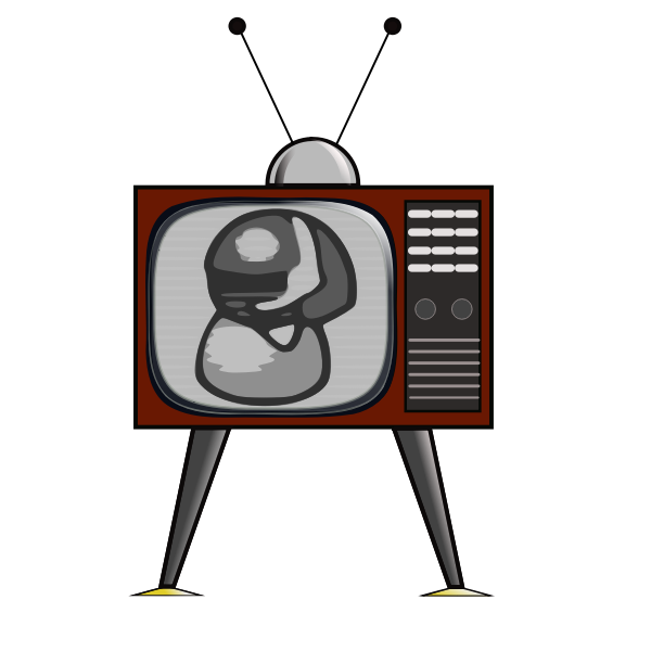 SVG Vector graphics of an old TV receiver