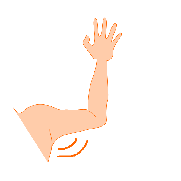 SVG Vector graphics of arm pit