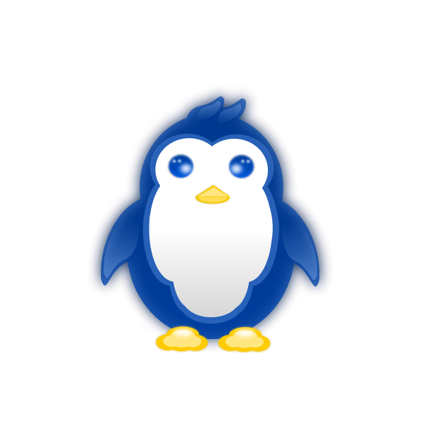 SVG Vector graphics of baby penguin