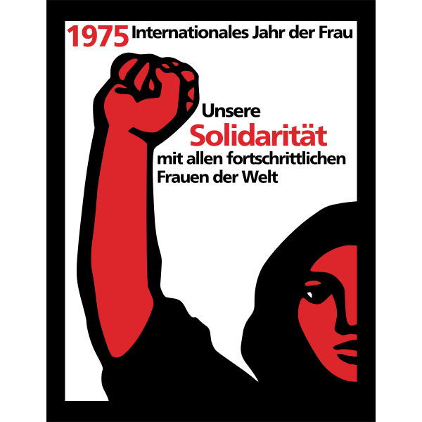 SVG Vector graphics of banner for woman039s day in German