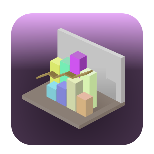 SVG Vector graphics of bar graph icon