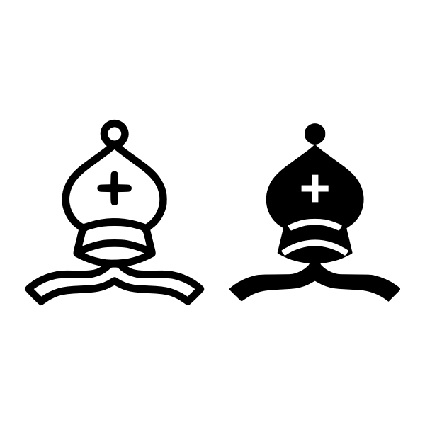 SVG Vector graphics of bishop chess title