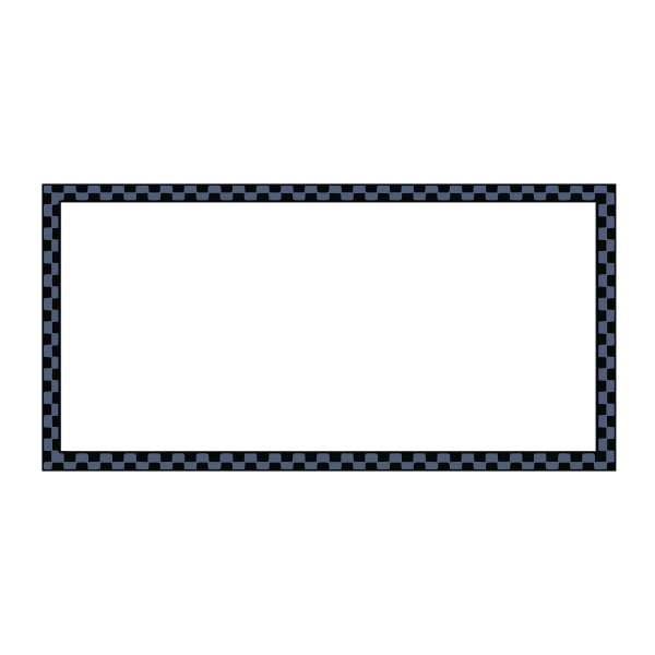 SVG Vector graphics of black and blue rectangular border