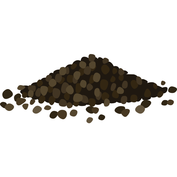 SVG Vector graphics of black pepper on a pile