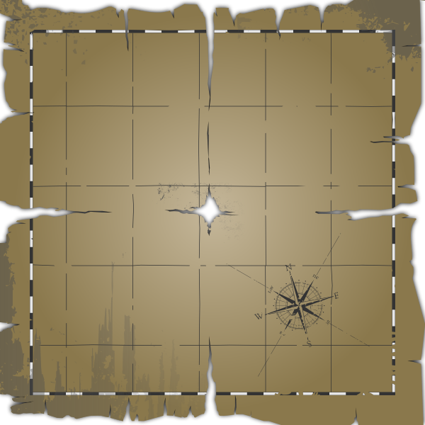 SVG Vector graphics of blank old map