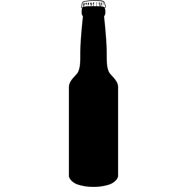 SVG Vector graphics of bottle of beer