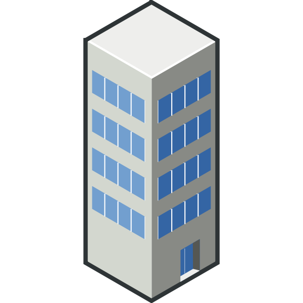 SVG Vector graphics of building