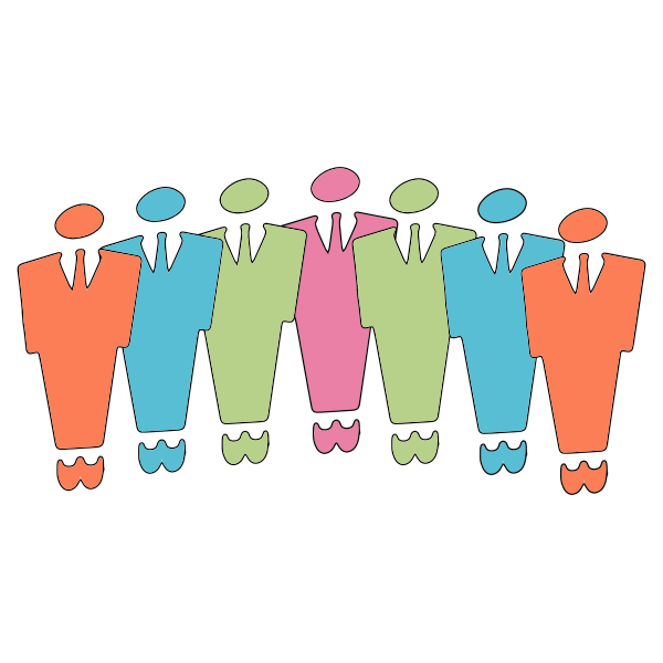 SVG Vector graphics of business group sign