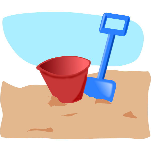 SVG Vector graphics of children039s spade and bucket