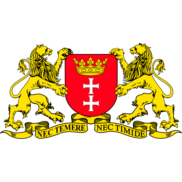 SVG Vector graphics of coat of arms of Gdansk City