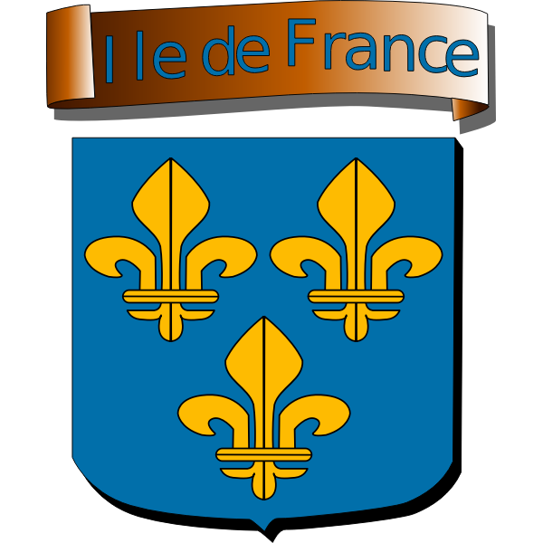 SVG Vector graphics of coat of arms of Ile de France