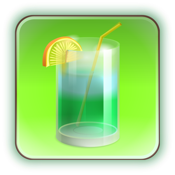 SVG Vector graphics of cocktail in glass