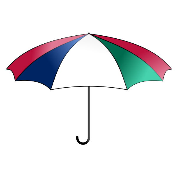 SVG Vector graphics of colorful umbrella