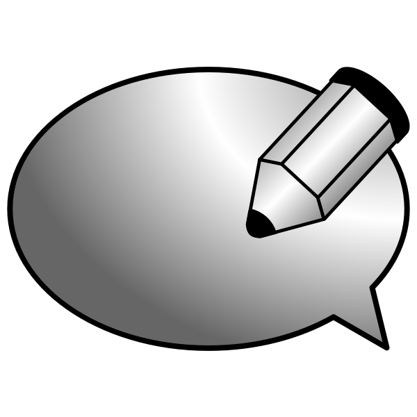 SVG Vector graphics of comments icon for web