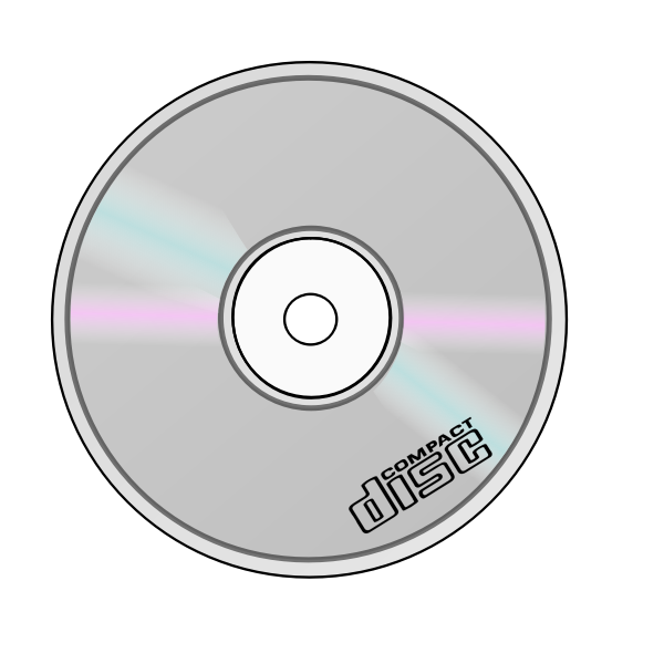 SVG Vector graphics of compact disc