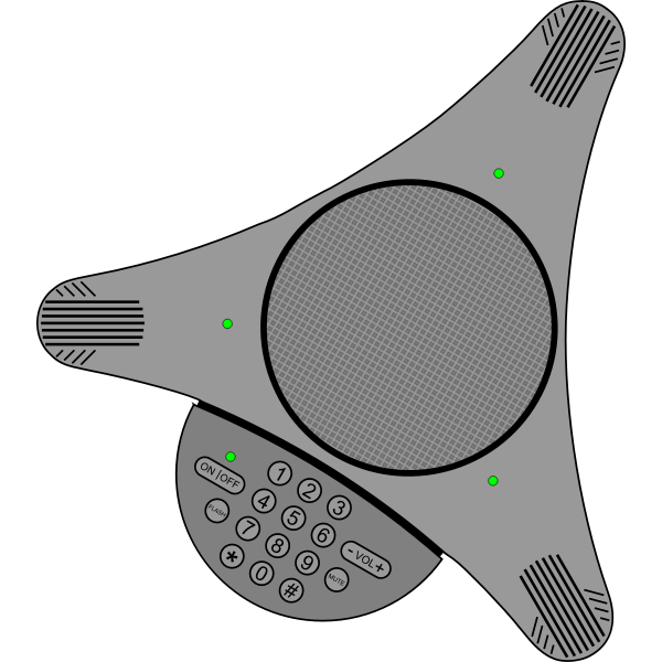 SVG Vector graphics of conference office phone
