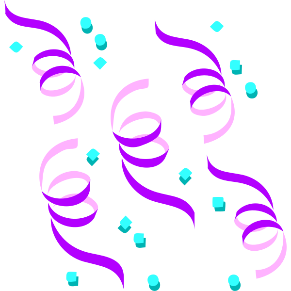 SVG Vector graphics of confetti