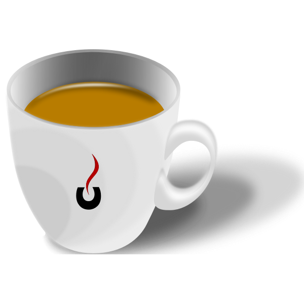 SVG vector graphics of cup of espresso coffee