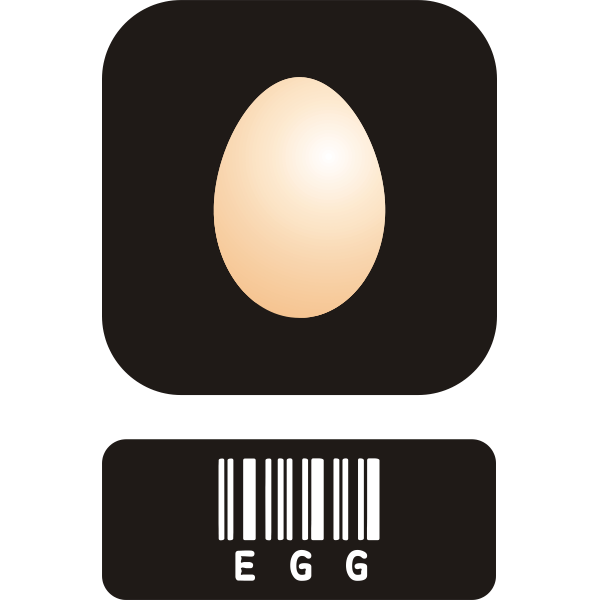 SVG Vector graphics of egg icon