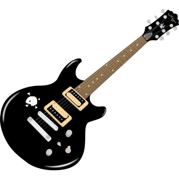 SVG Vector graphics of electric guitar