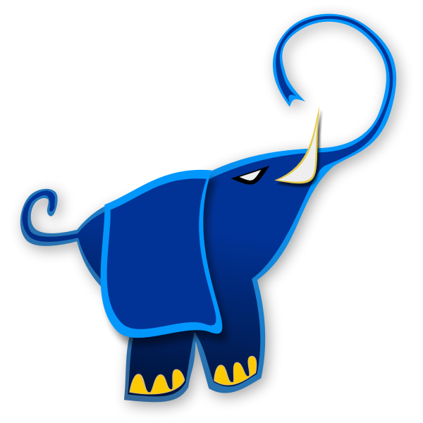 SVG Vector graphics of elephant