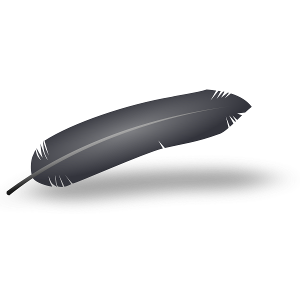 SVG Vector graphics of feather