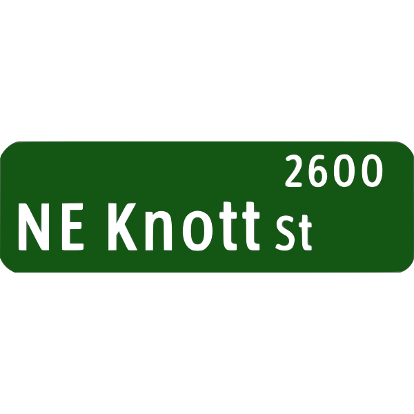 SVG Vector graphics of federal standard style street sign